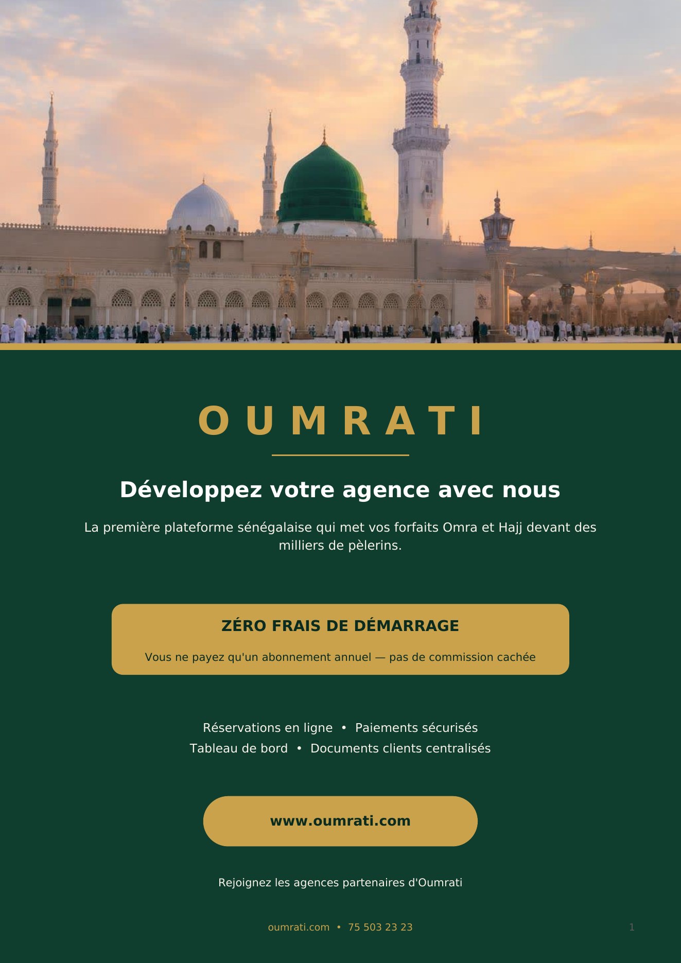 Première page — Brochure agences