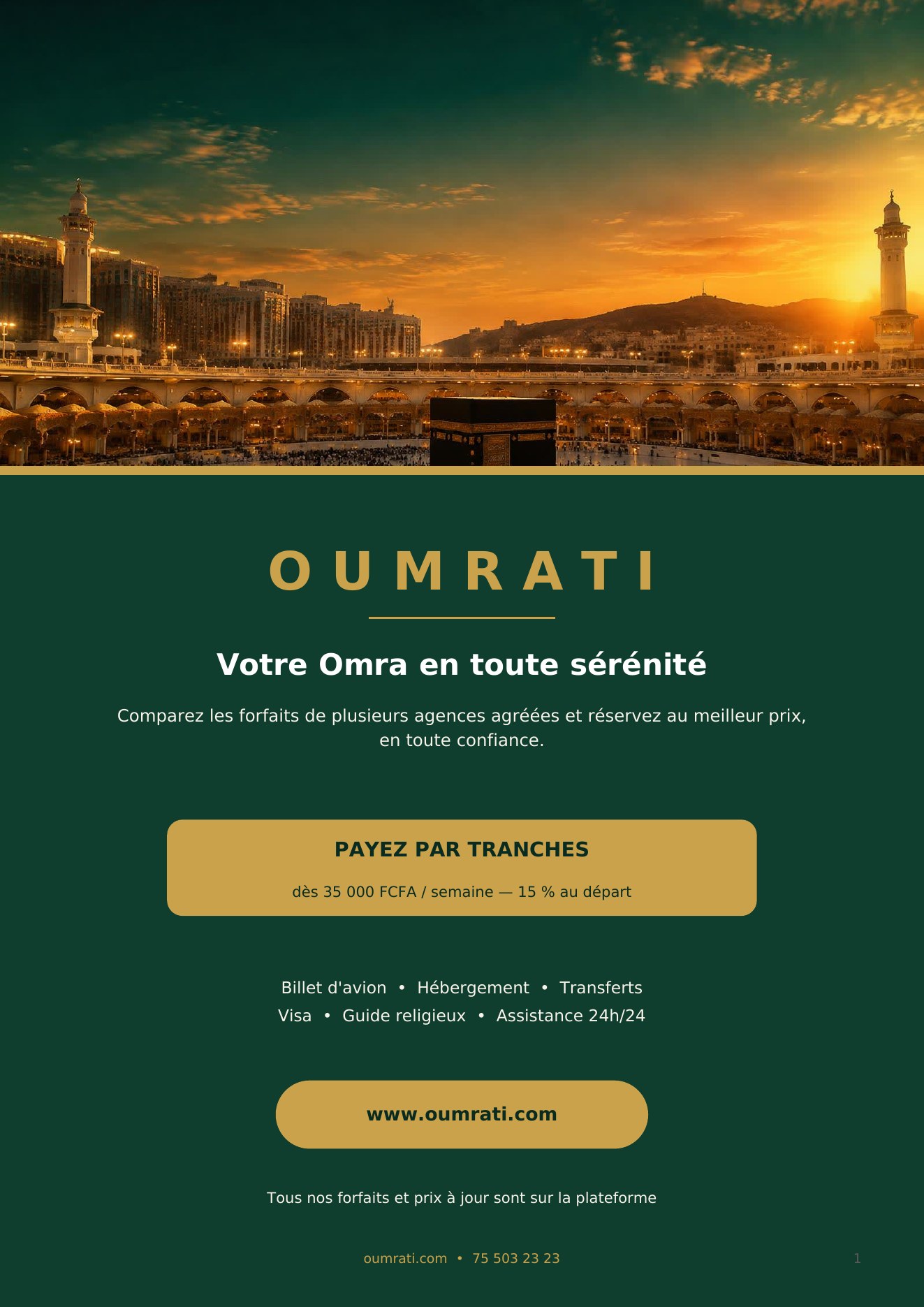 Première page — Catalogue Oumrati